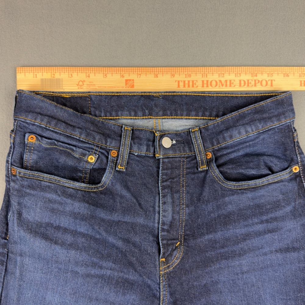 Levis 531 Athletic Slim Jeans Mens 34x32 Dark Indigo Tapered Denim Pants - Picture 4 of 10